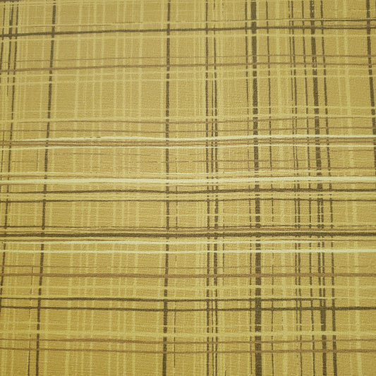 Tumeric Plaid Patterned Vinyl