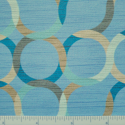 Spinning Wheels under a Spring Sky Patterned Vinyl
