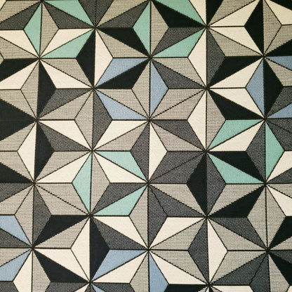 Large Bright Star in Blues Fabric