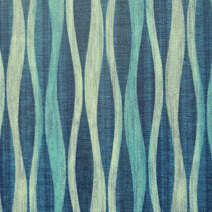 Waving Ribbons in Blues Patterned Vinyl
