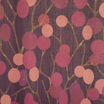 Berry Pussywillows Patterned Vinyl
