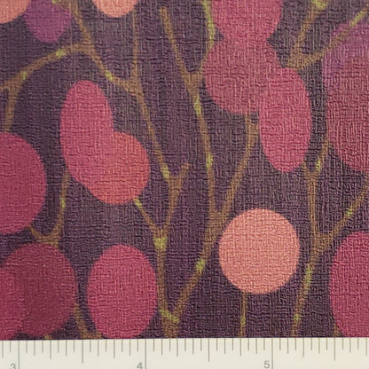 Berry Pussywillows Patterned Vinyl