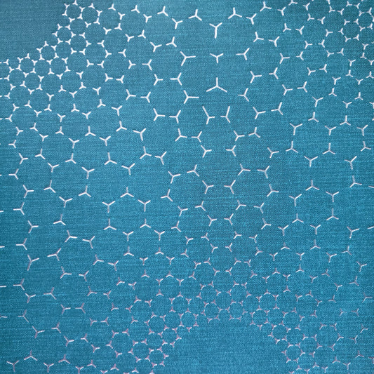 Radiant Hexies on Teal Patterned Vinyl