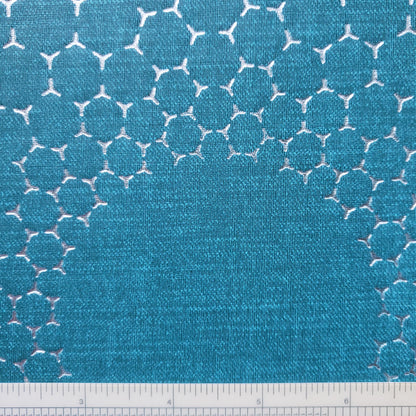 Radiant Hexies on Teal Patterned Vinyl