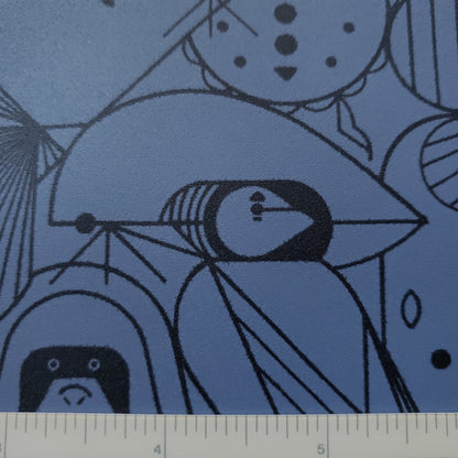 Beguiled by the Wild Fin Whale Patterned Vinyl