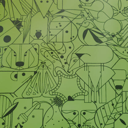 Beguiled by the Wild Green Tortoise Patterned Vinyl
