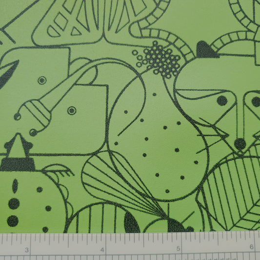 Beguiled by the Wild Green Tortoise Patterned Vinyl