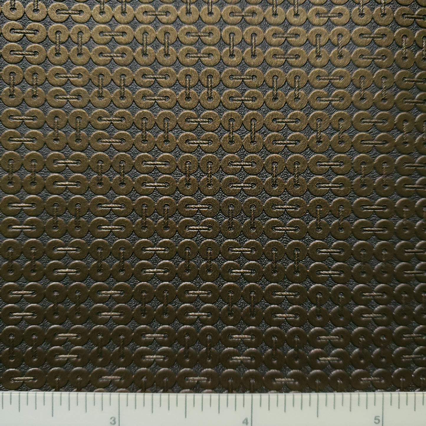 Bronzed Copper Sequin Textured Vinyl