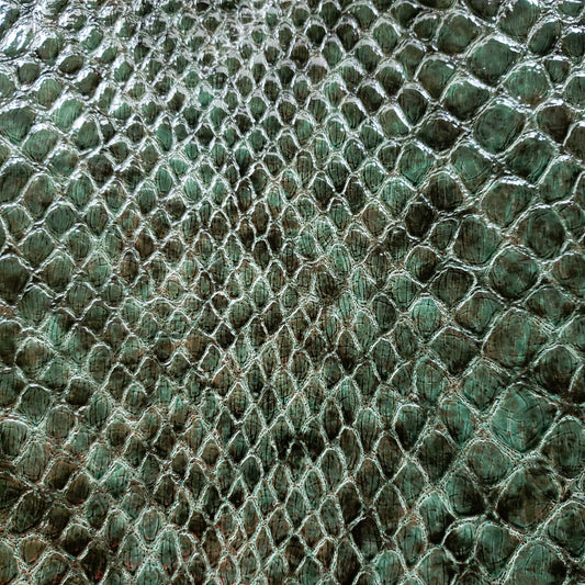 Green Alligator Faux Leather