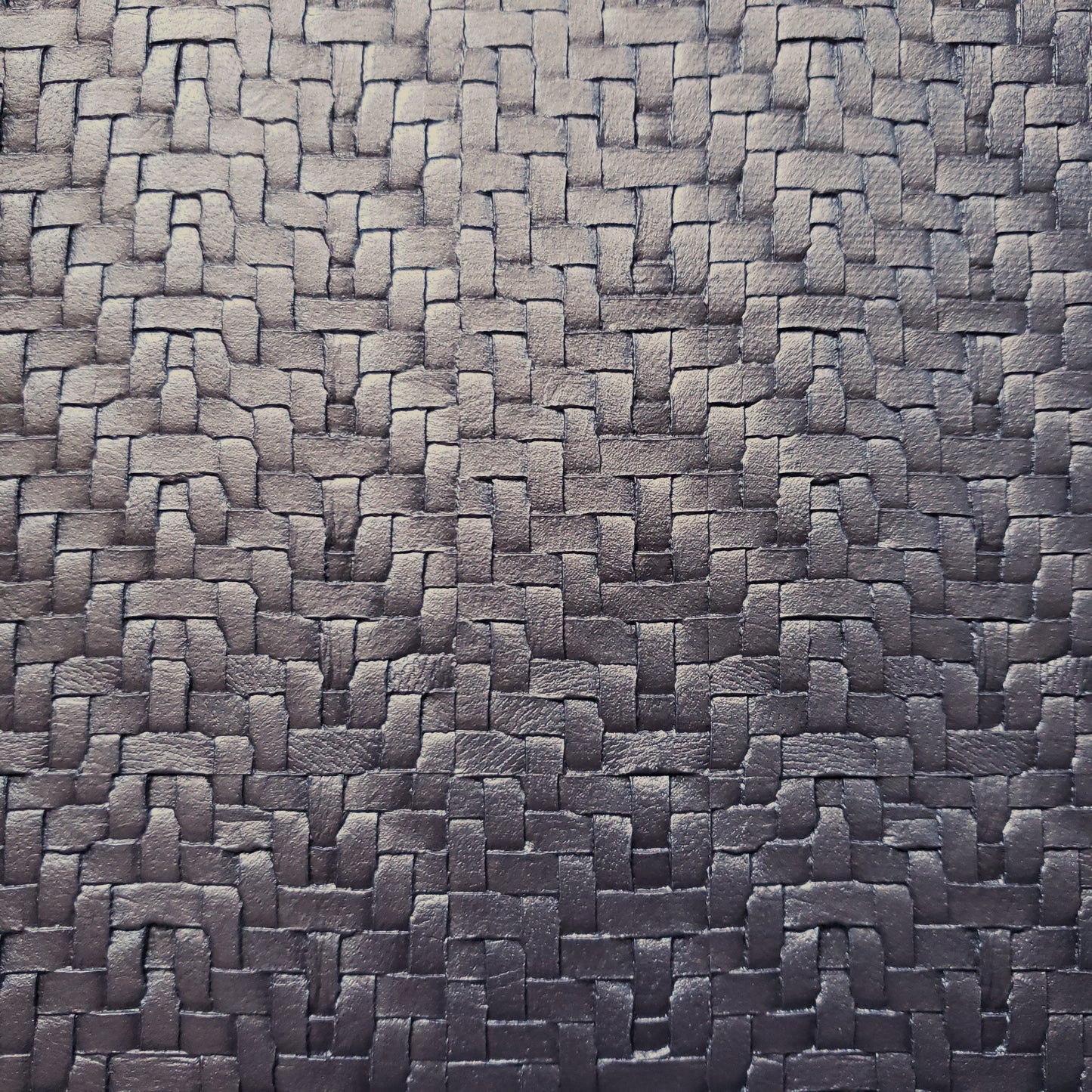 Dark Pewter Wicker Textured Vinyl