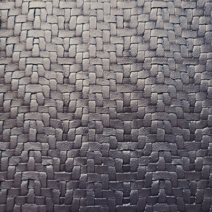 Dark Pewter Wicker Textured Vinyl