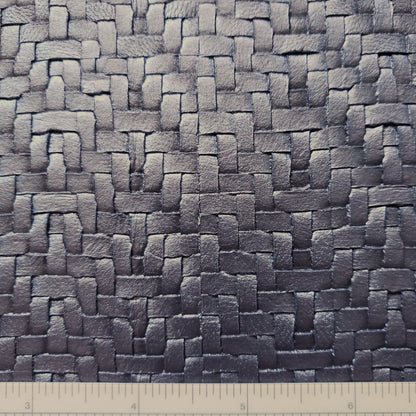 Dark Pewter Wicker Textured Vinyl
