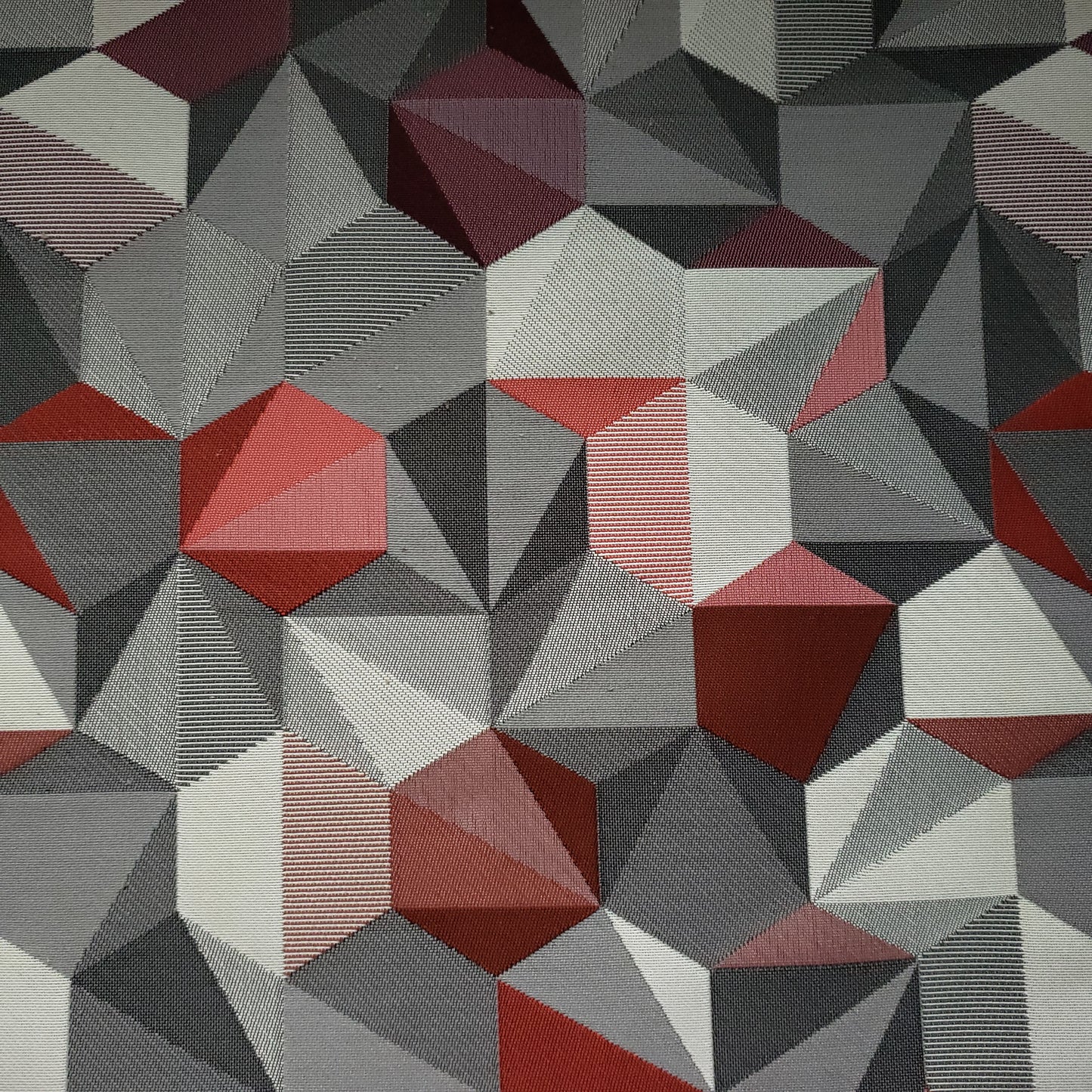 Polygon Red Fabric