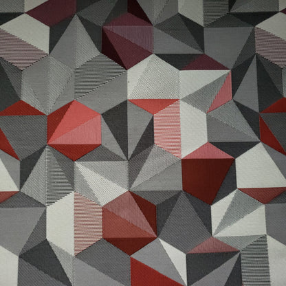 Polygon Red Fabric