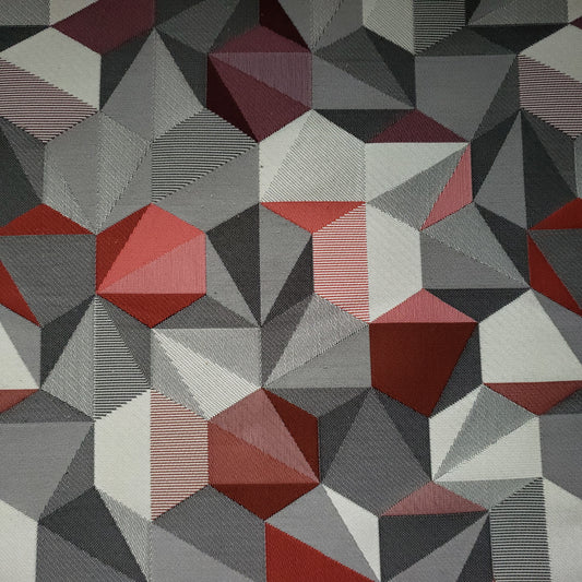 Polygon Red Fabric