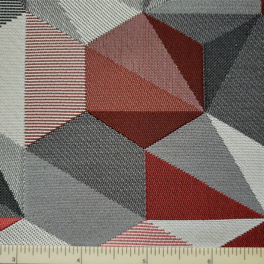 Polygon Red Fabric