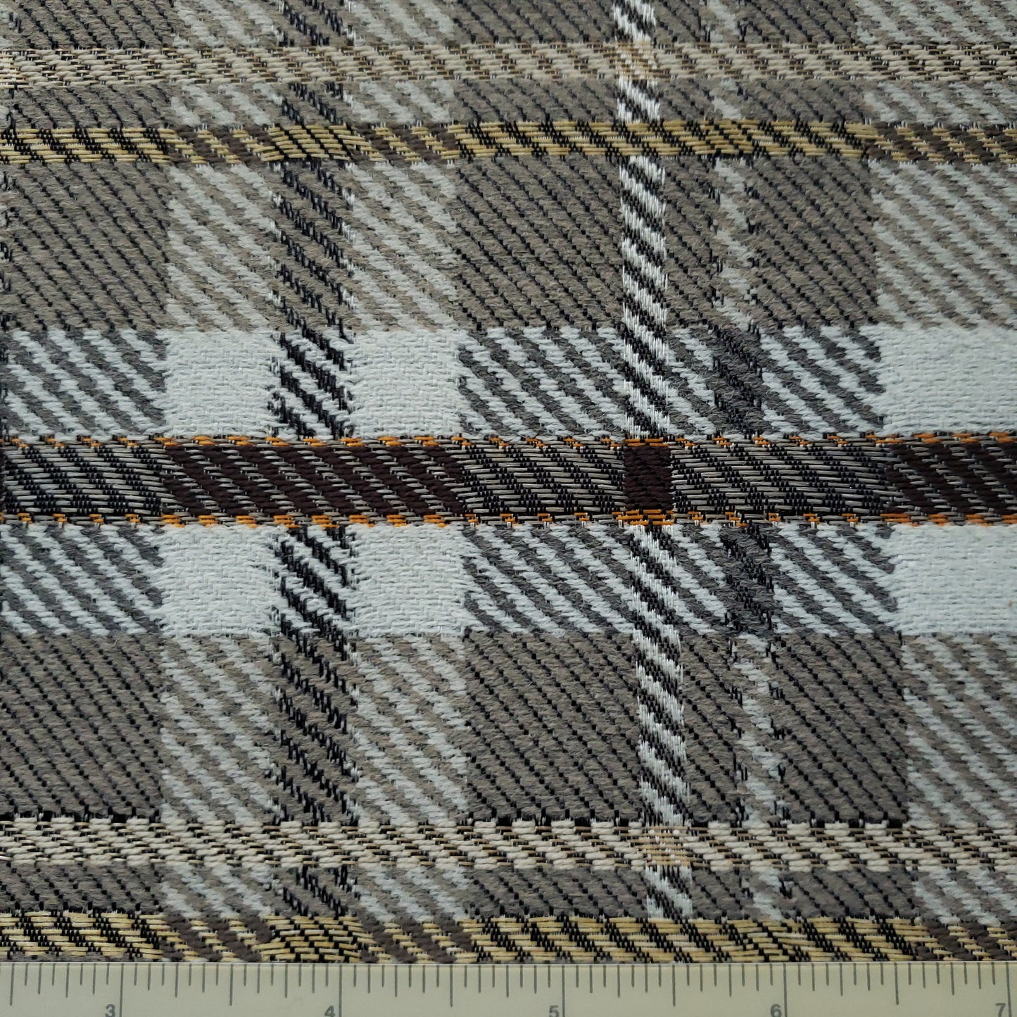 Retro Modern Manhattan Plaid Fabric