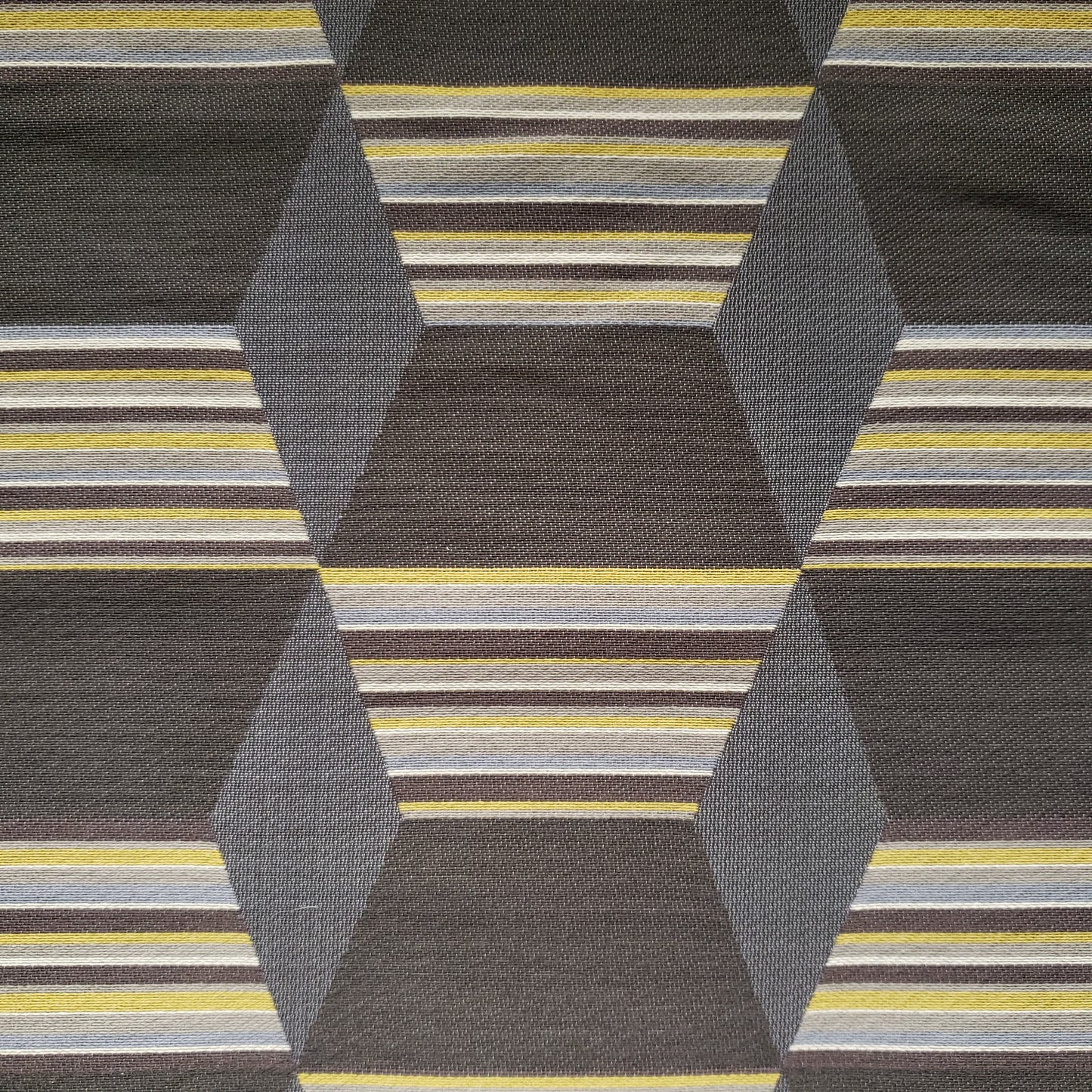 Hexagon Stripe Earth Fabric