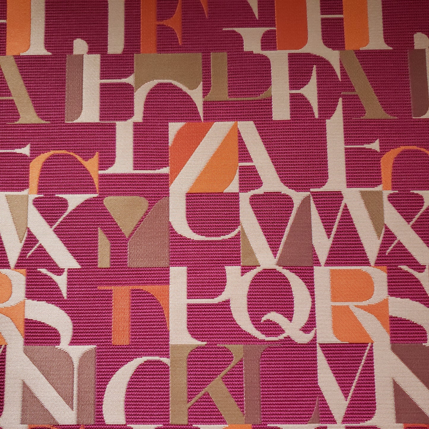 L, Oh, No, No, P in Azelea Fabric