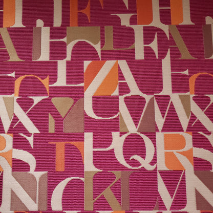 L, Oh, No, No, P in Azelea Fabric
