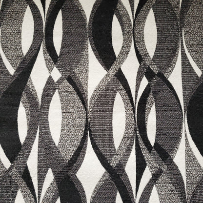 Spiraling Smoke in Gray Fabric
