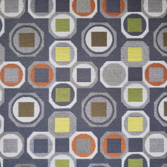Octagon Tiles on Gray Fabric