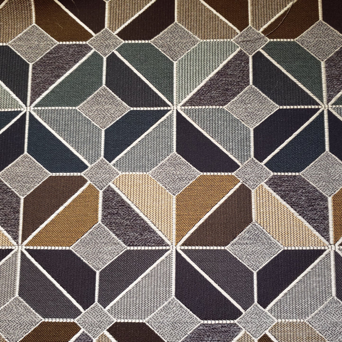 Tile Floor in Forest Fabric