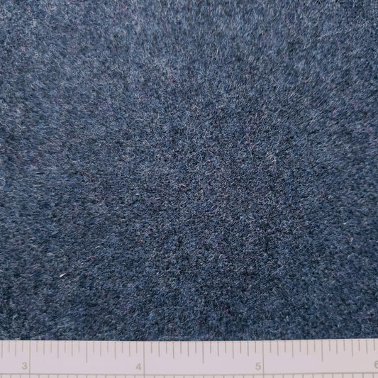 Blueberry Heathered Wool Fabric