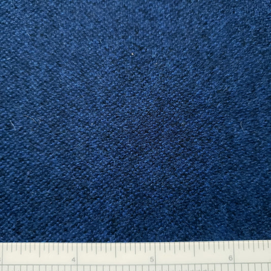 Cobalt Heathered Wool Fabric