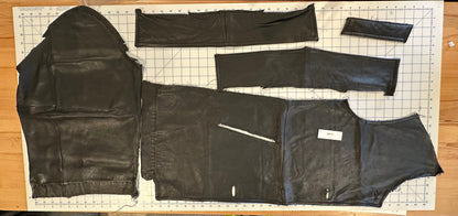 Black Leather Jacket 3 -Deconstructed