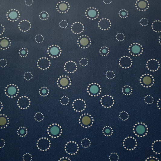 Dotty Floral In Navy Vinyl