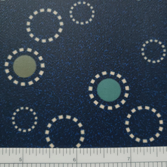 Dotty Floral In Navy Vinyl