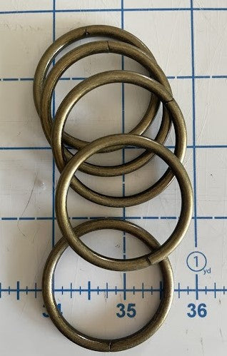 Antique Brass 1.5" O-Rings