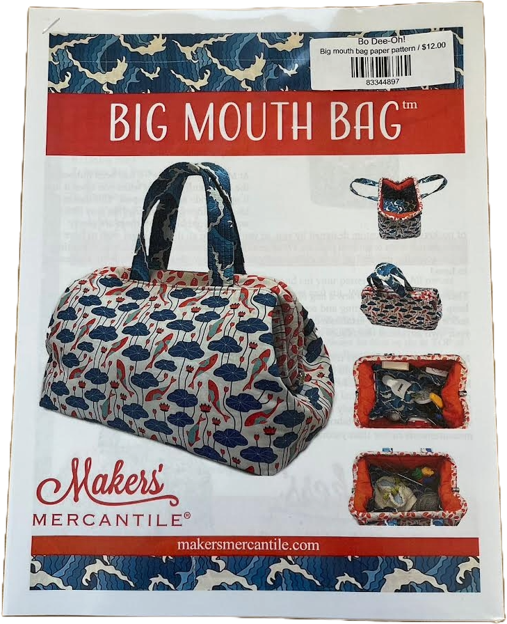 BIG Mouth Bag Paper Pattern