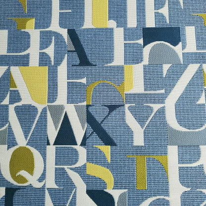 L, Oh, No, No, P Fabric in Cadet