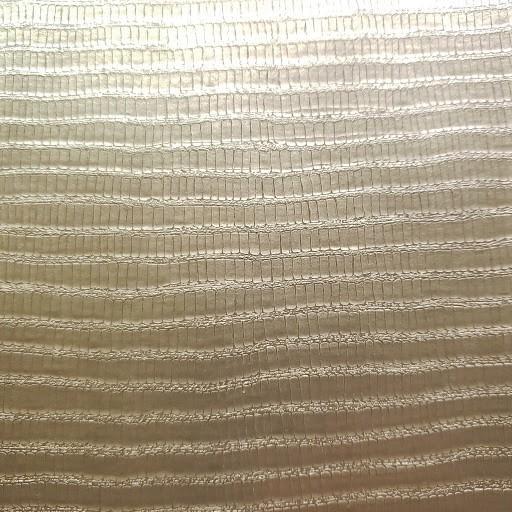Linear Lizard Gold Faux Leather