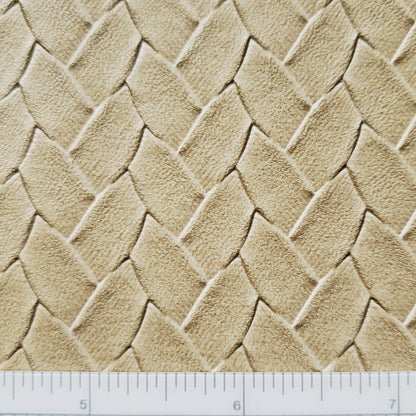 Sand Braided Faux Leather