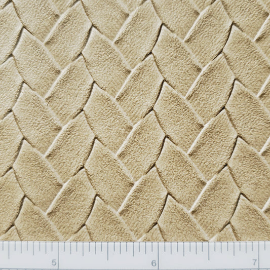 Sand Braided Faux Leather