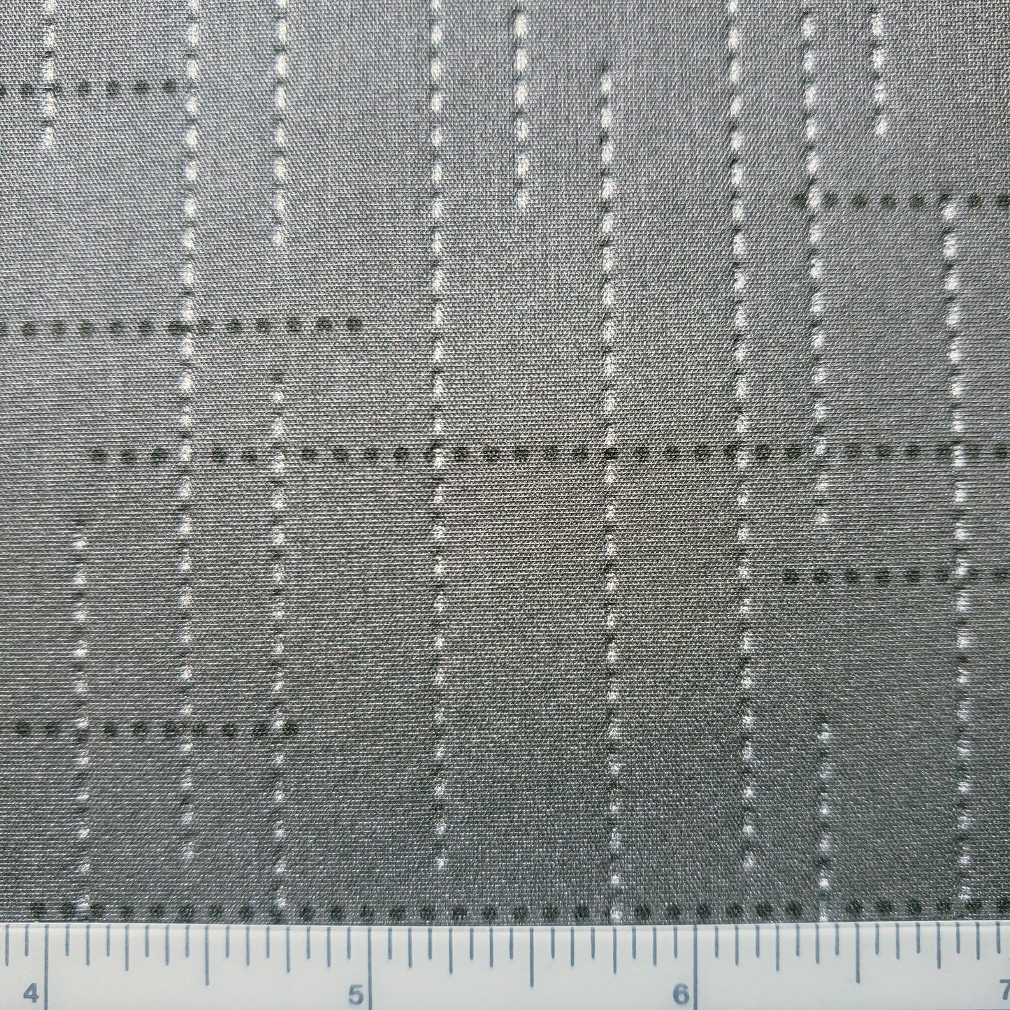 Silver Chain on Silver Patterned Vinyl