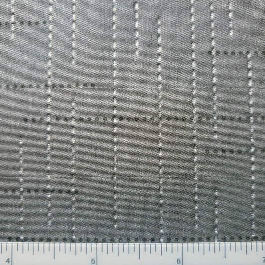 Silver Chain on Silver Patterned Vinyl