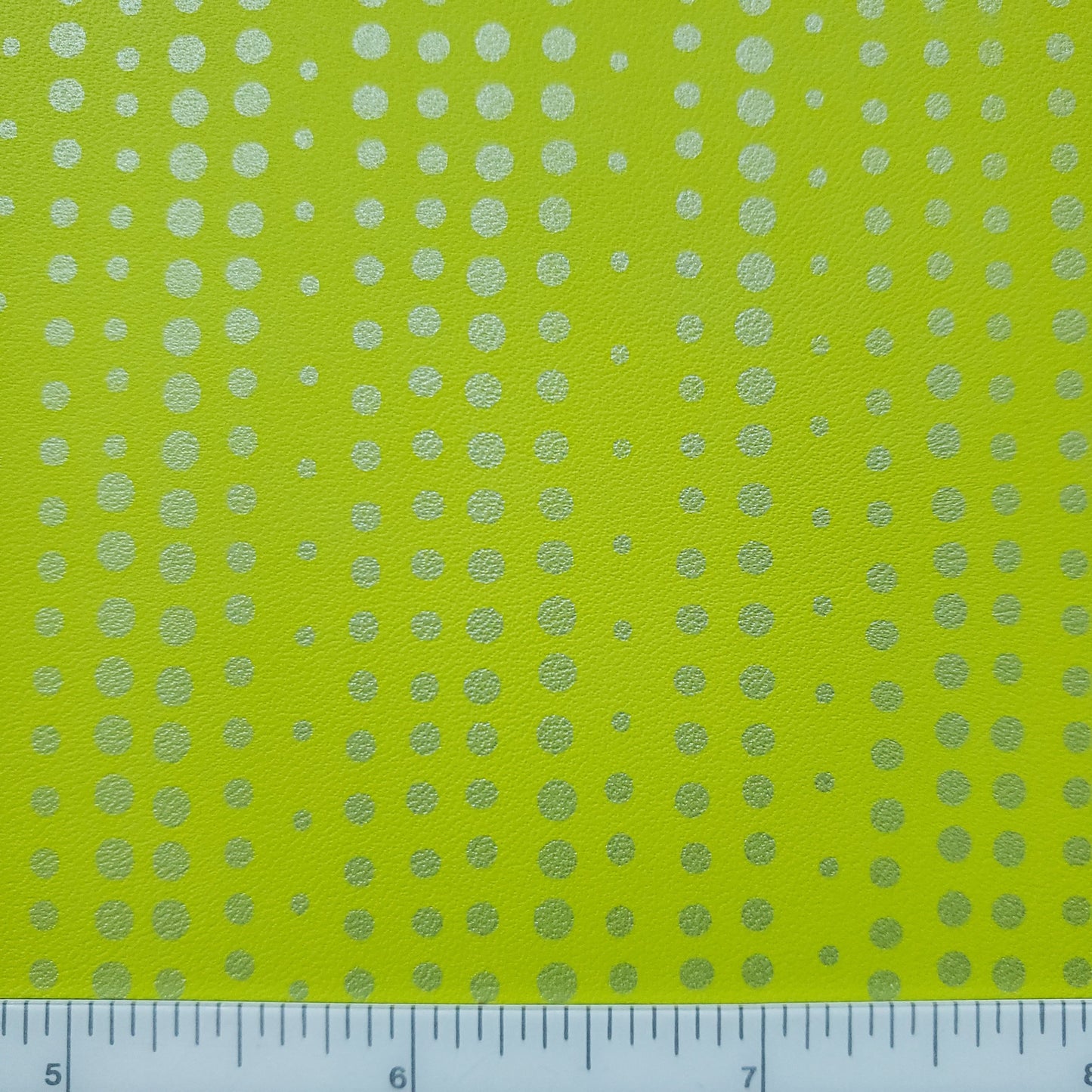 Silver Dot Lime Patterned Vinyl