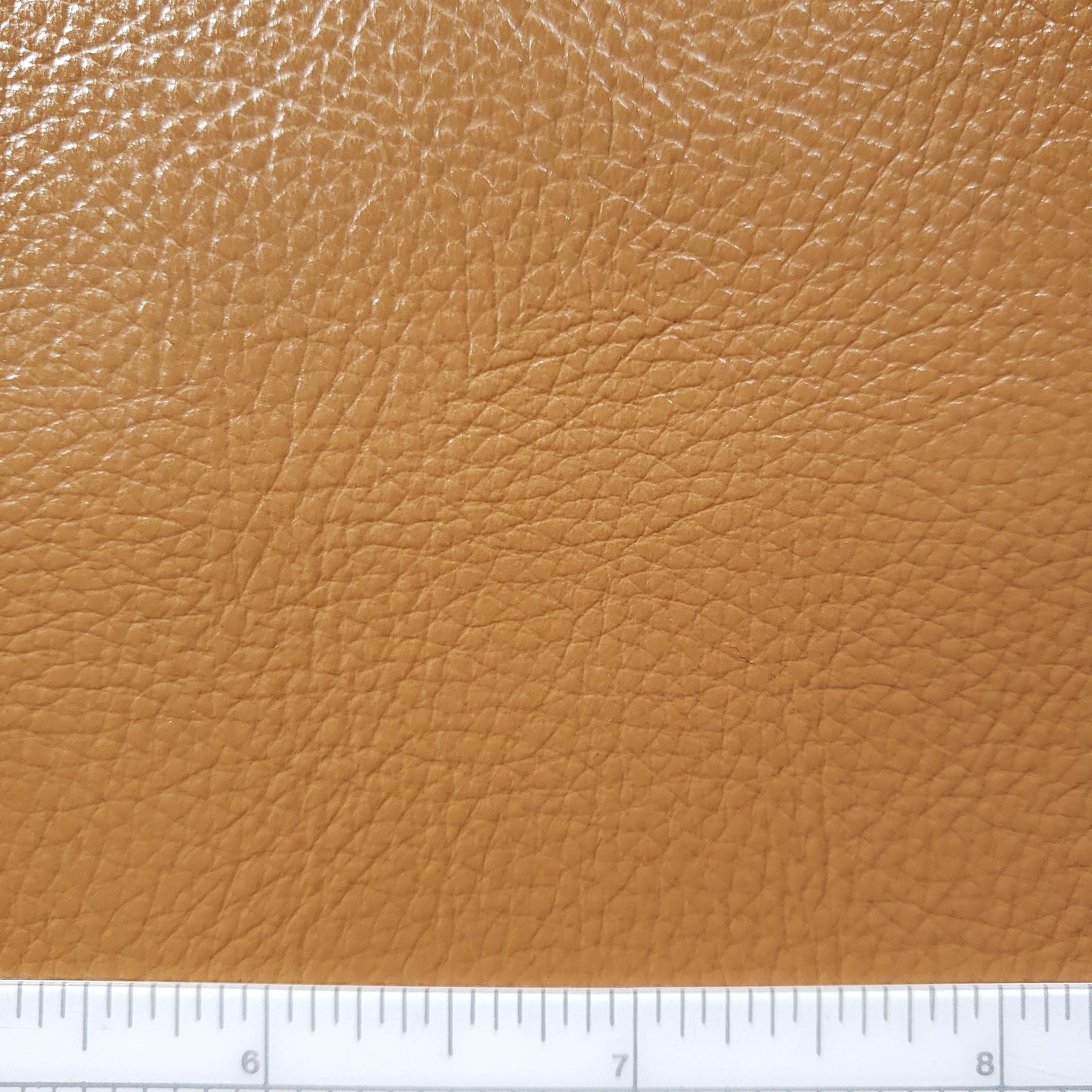 Caramel Gloss Microfiber Faux Leather