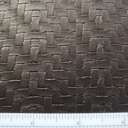 Metallic Cocoa Huarache Faux Leather