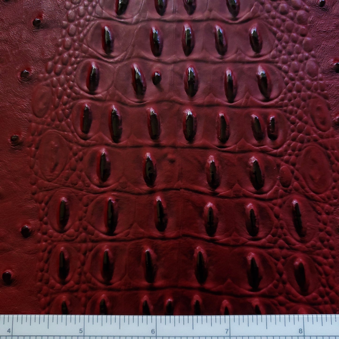 Dried Cranberry Raptor Faux Leather