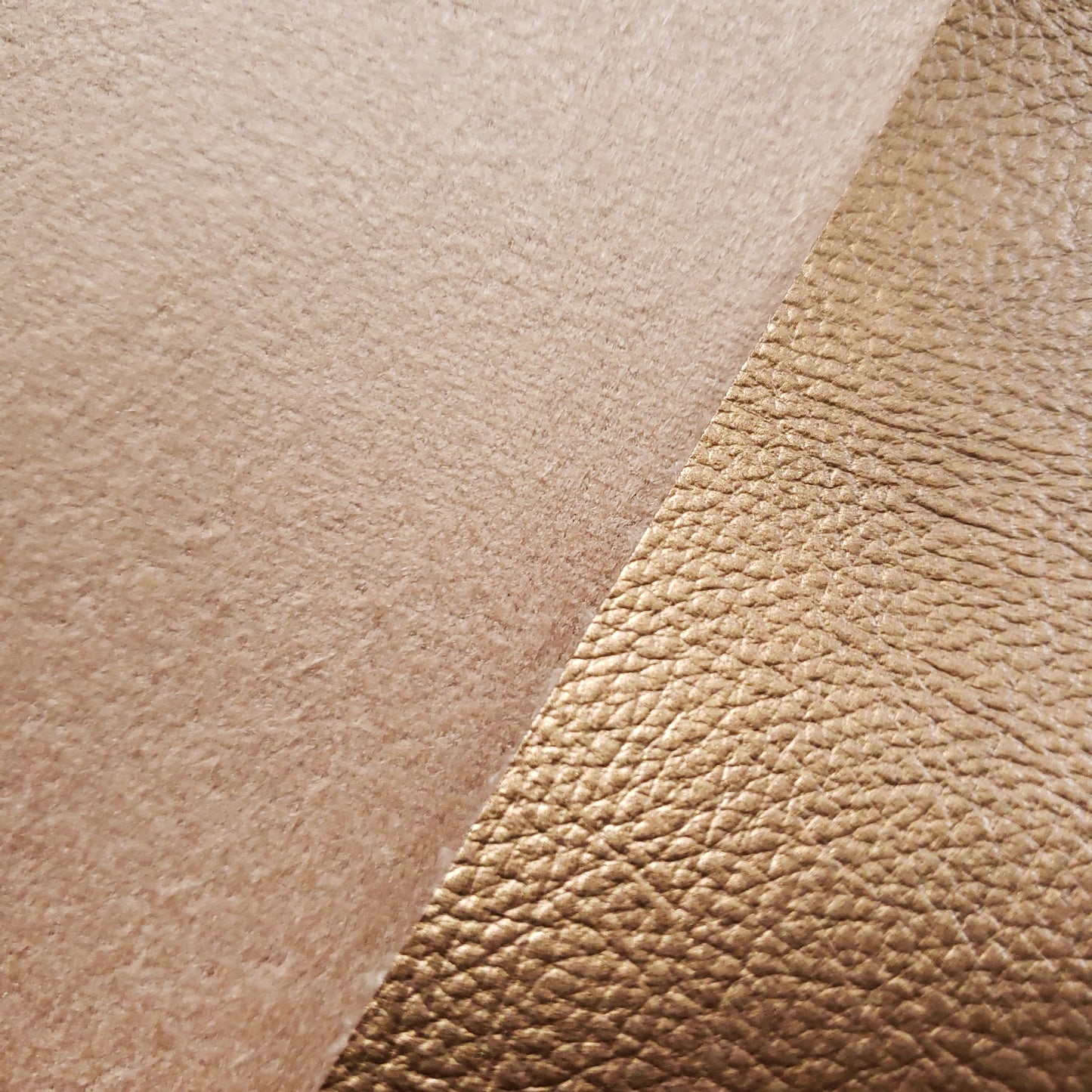 Bronzed God Gloss MIcrofiber Faux Leather