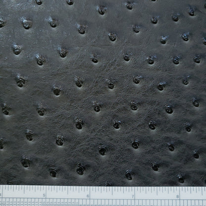 Charcoal Ostrich Faux Leather
