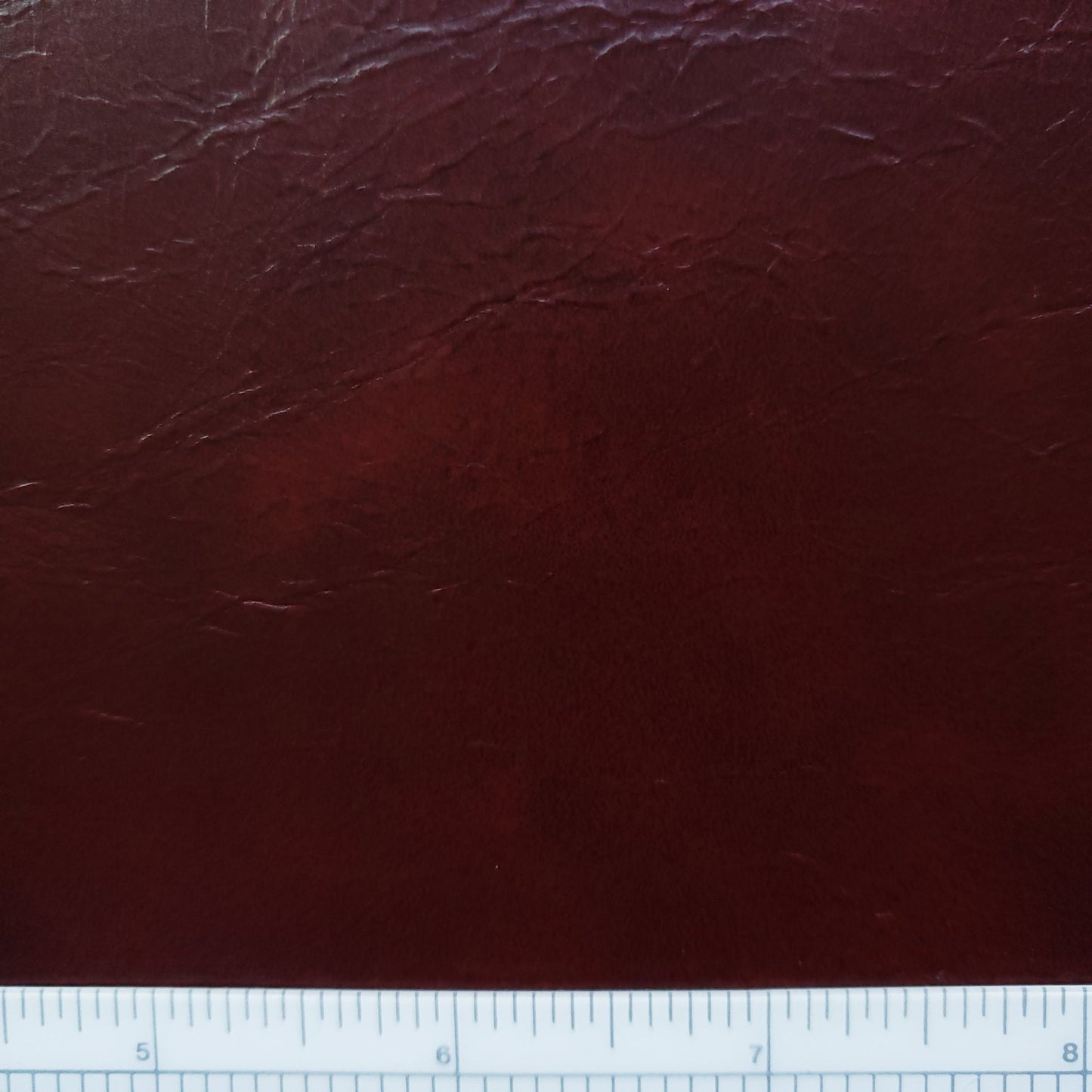 Ox Blood Gloss Microfiber Faux Leather