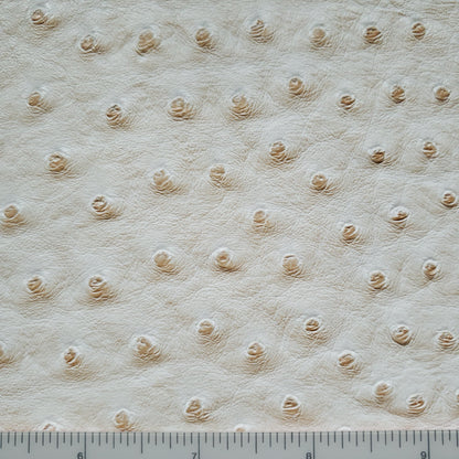 Cream in my Coffee Ostrich Faux Leather
