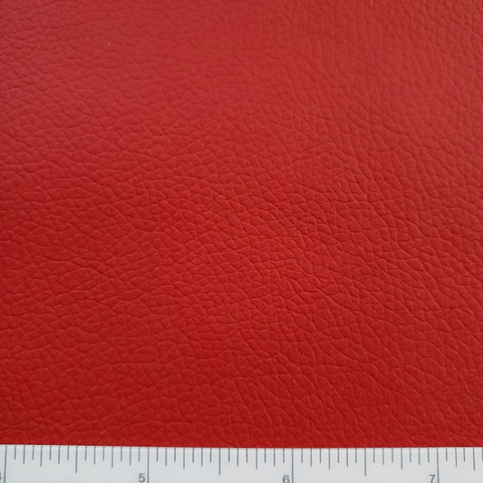 Poppy Red Faux Leather