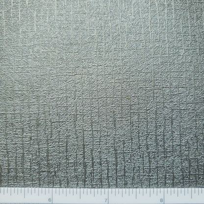 Silver Gridded Textured Vinyl